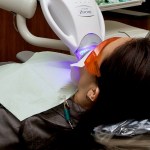 A patient during treatment