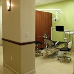 Room with a dental chair